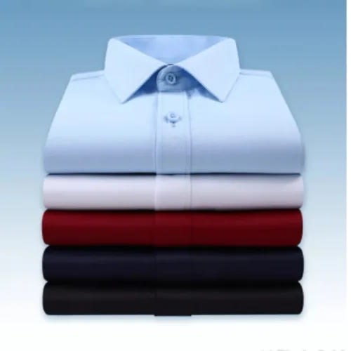 Set Of 5 Corporate Long Sleeve Shirts - Black, Navy Blue, Pink, White & Sky Blue