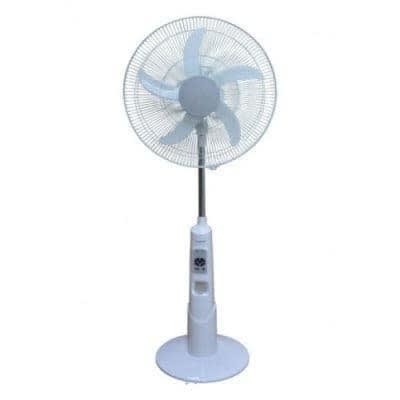 Rechargeable Standing Fan With Usb, Led Light And Remote( 16 Inches)