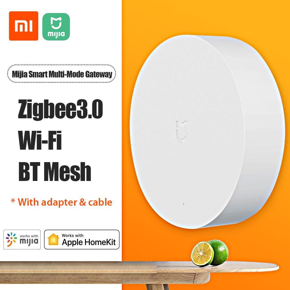 Xiaomi Mijia Smart Multi-Mode Gateway ZNDMWG03LM 2.4GHz Wifi Zigbee3.0 BT 5.0  Mesh Hub Voice APP Control Smart Linkage Work With Apple Homekit