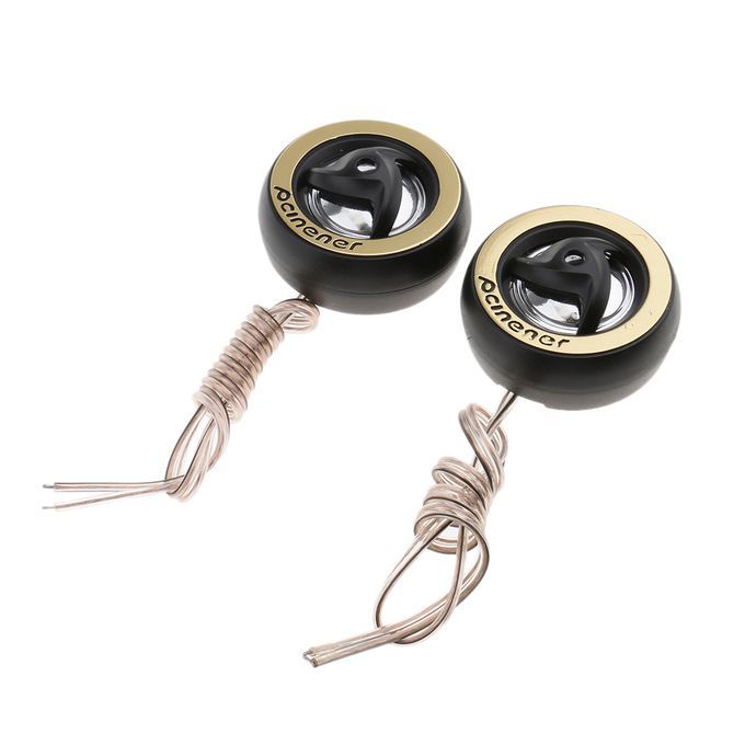 2PC Car Stereo Audio Universal Speaker With Subwoofer Tweeter Power