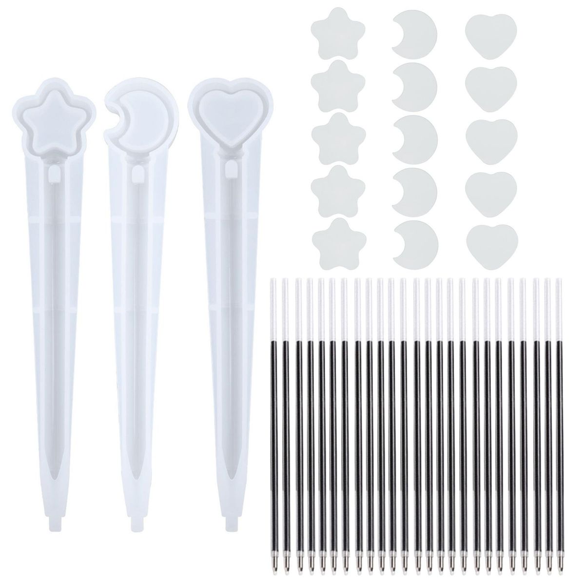 Silicone Pen Mold Creations Resin Flower Ballpoint Pen Mold Set Design