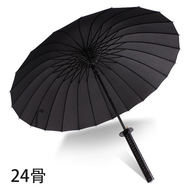 8K Creative Black Japanese Long Handle Large Windproof