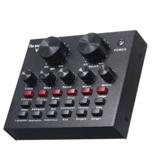 V8 Audio Usb External Sound Card Live Show Soundcard
