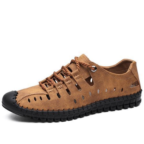 Big Size Mens Outdoor Hiking Water Shoes-Brown