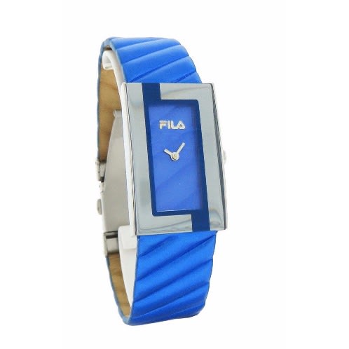 Fila Prezioso Women's Metallic Blue Leather Band Watch