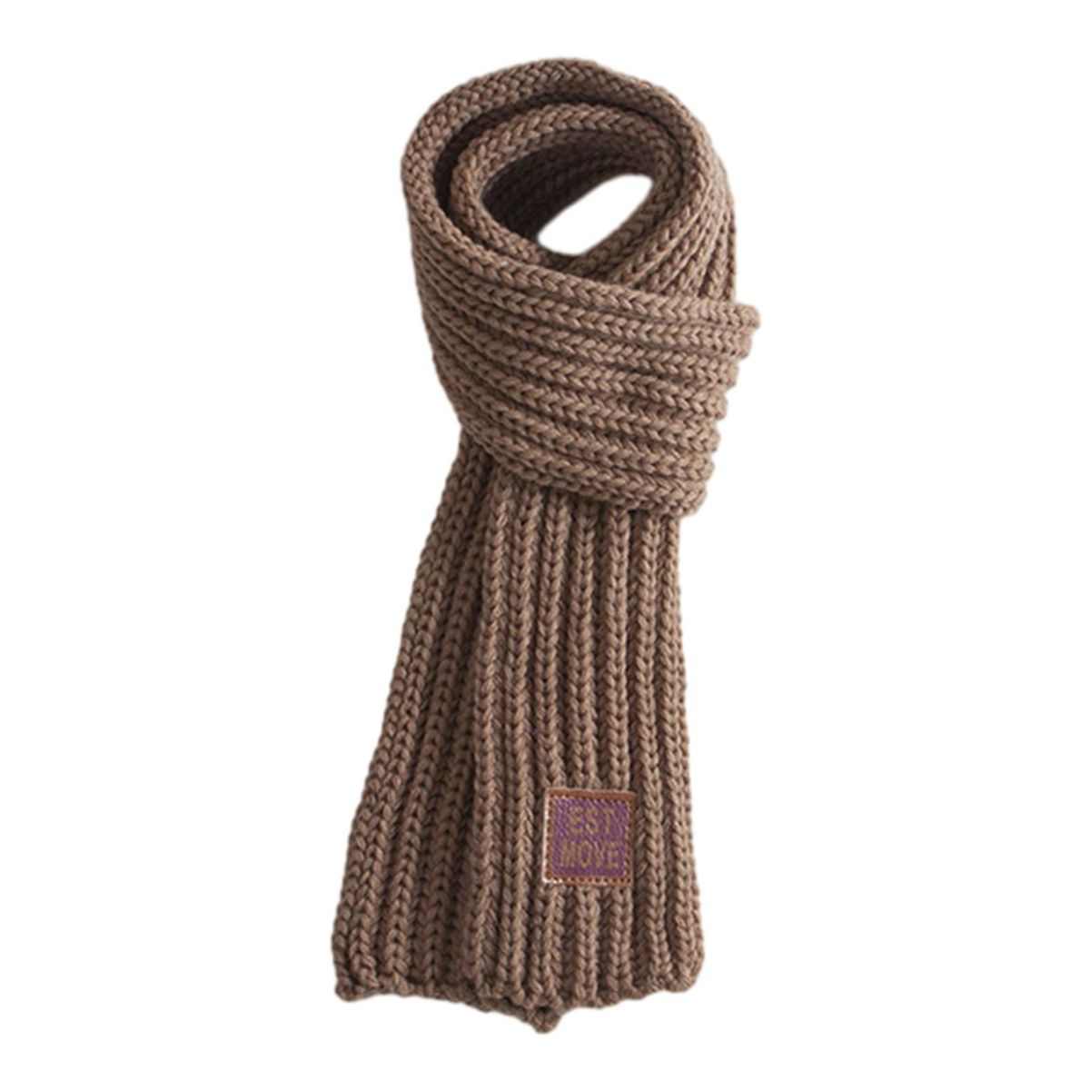 Kids Scarf Cozykidz Knitted Neck Wrap Soft Warm Winter for Babies Khaki