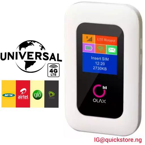 MTNg/AIRTEL/GLO/ETISALAT Latest 4G LTE Pocket WiFi Hotspot With 150mbs Mifi Speed Download