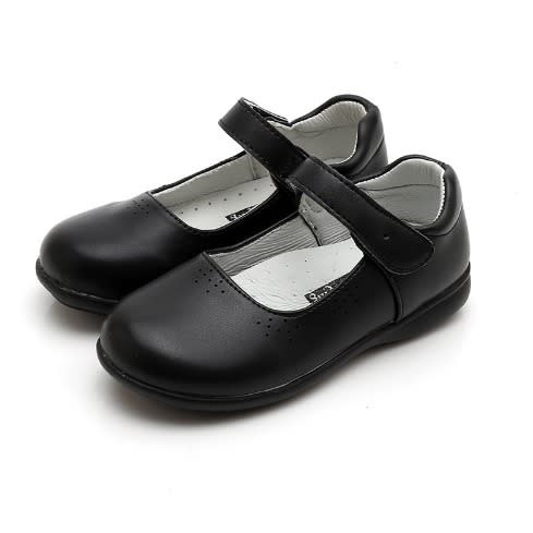 Girls Leather Shoes - Black