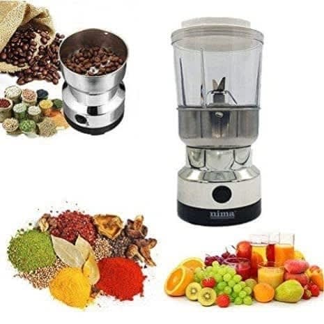 Nima Stainless Steel 2 In 1 Electric Grinder And Blender - Nm-8300