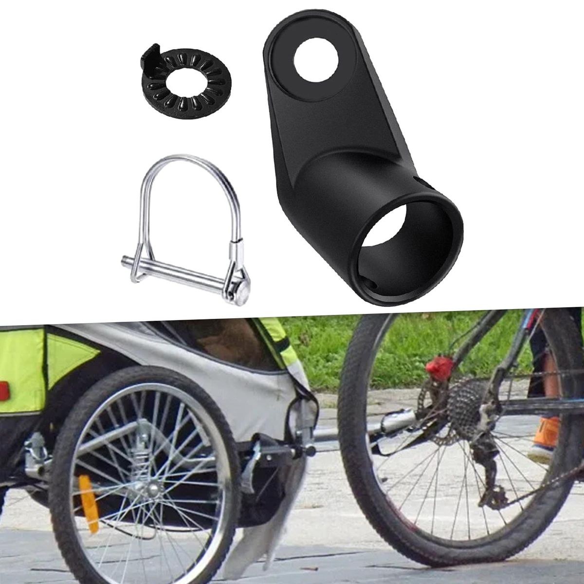 Bike Trailer Hitch Replacement Connector Angled Elbow