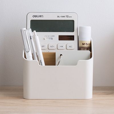 Nachuan Double Grid Bamboo Remote Control Storage Box Living