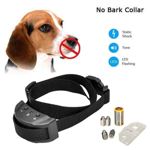 Dog Collar Anti No Barking Pet Training Collar Control Aid