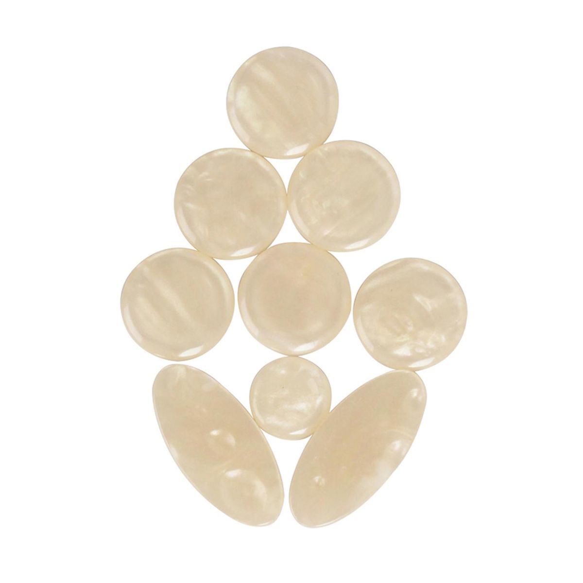 9pcs White Mother of Pearl Shell Key Button Inlays for Tenor/ Alto/ Soprano Sax Saxophone