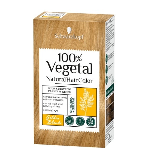 Schwarzkopf 100% Vegetal Natural Hair Colour - Golden Blonde - 80g