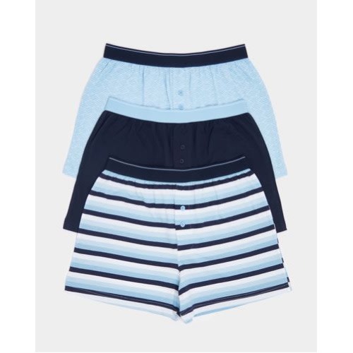 Loose-fit Boxer - Pack Of 3- Blue/navy