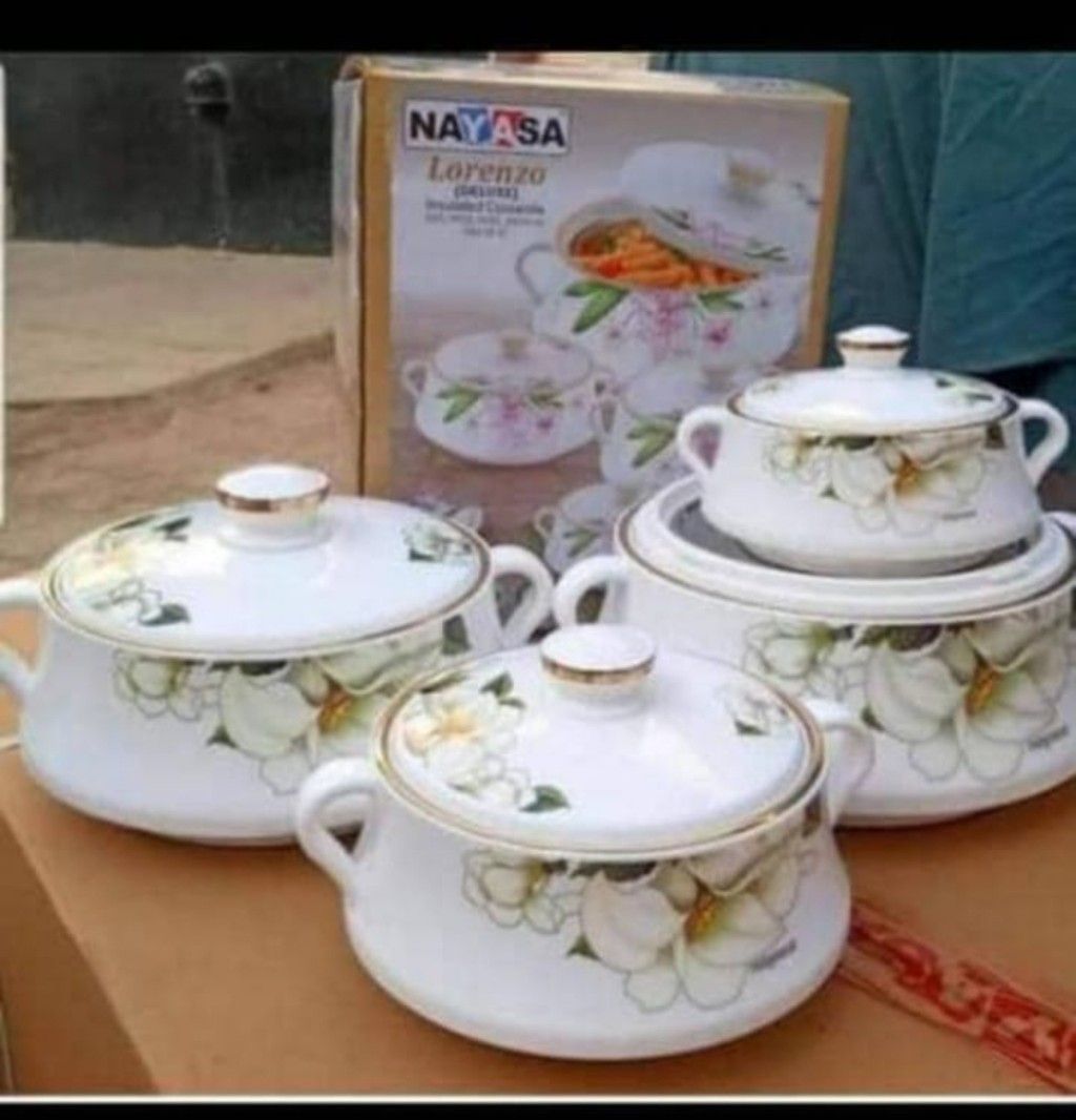 Insulated Serving Food Flask - 4 Pieces Set