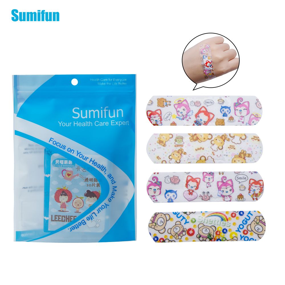 Aid Band Stickers Hemostasis 50pcs/5Bags Cartoon Sterile Bandages Adhesive Aid Children First For C1202 Bandages