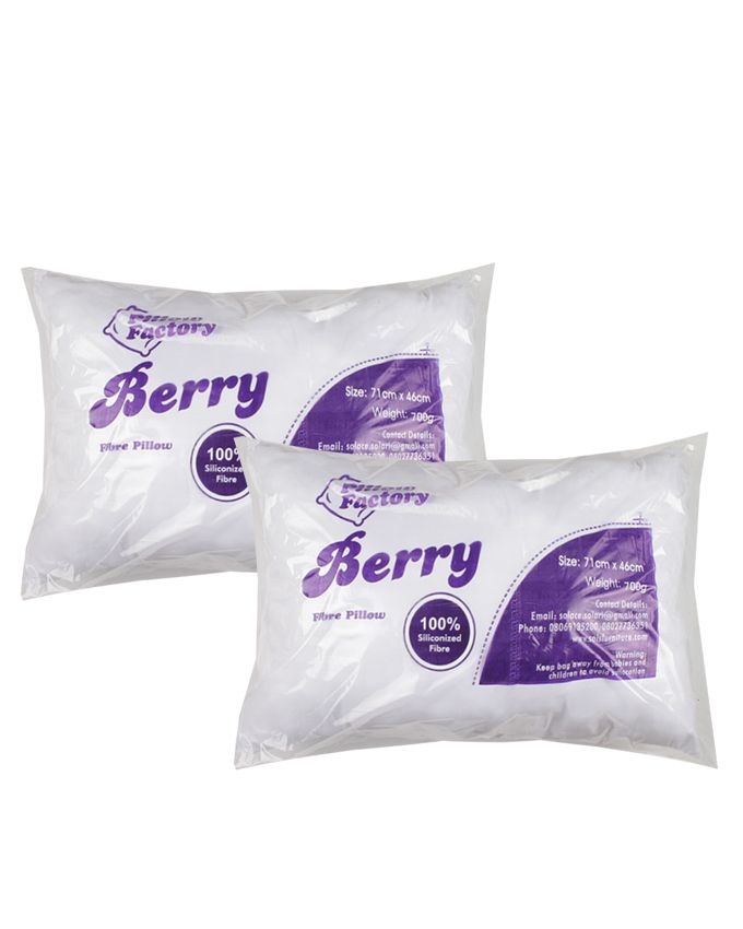 Berry Fibre Pillow (Bed Pillow - Set Of 2)