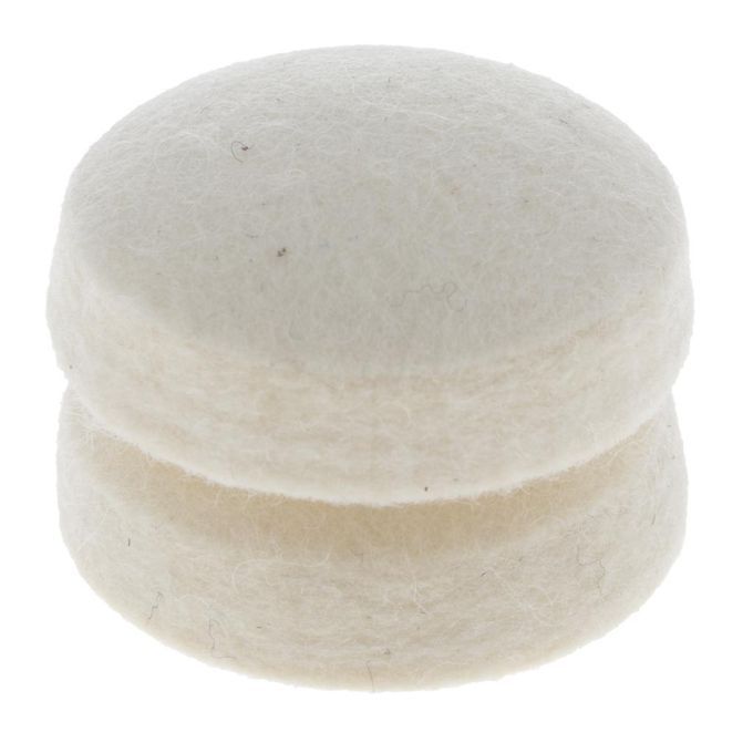 2 Pieces Wool Felt Round Dampening Pad Dampers Electric Drum Beater