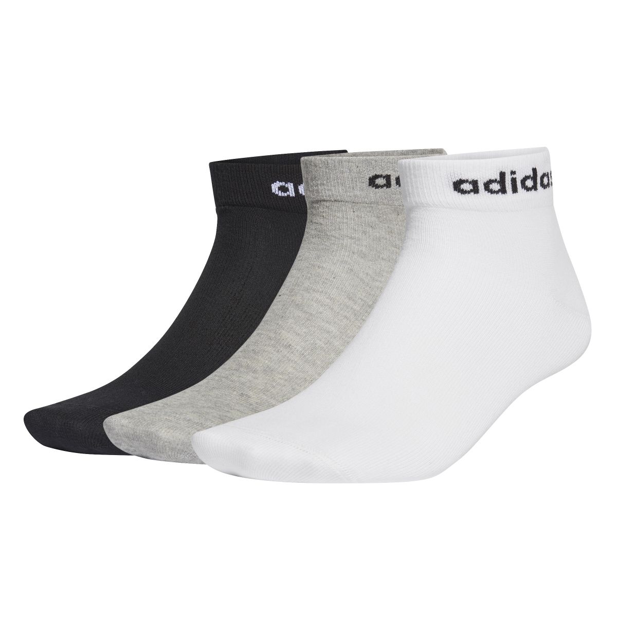 Non-Cushioned Ankle Socks 3 Pairs Unisex