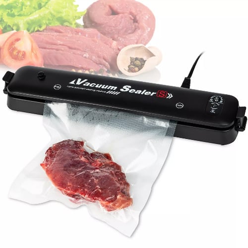 Electric Vacuum Sealer Machine With 10 Sealing Nylon -Black- 220V