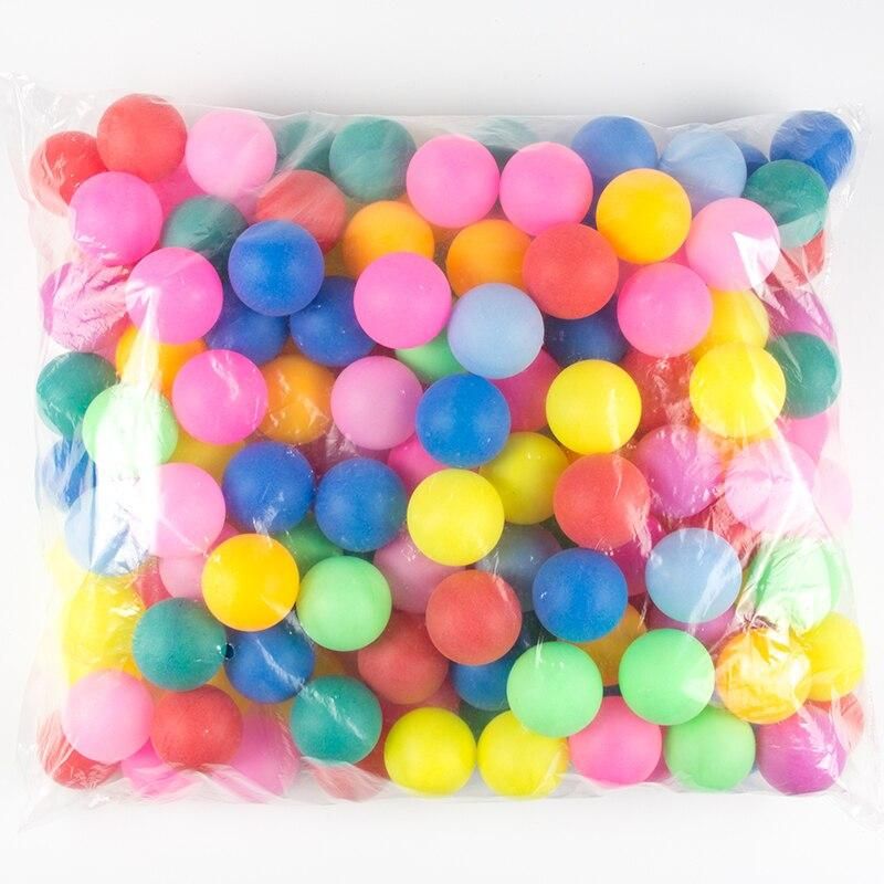 30pcs Colored Ping Pong Balls 40mm Entertainment Table Tennis Ball Mixed Colors for Lottery Game Outdoor Activity Supplies