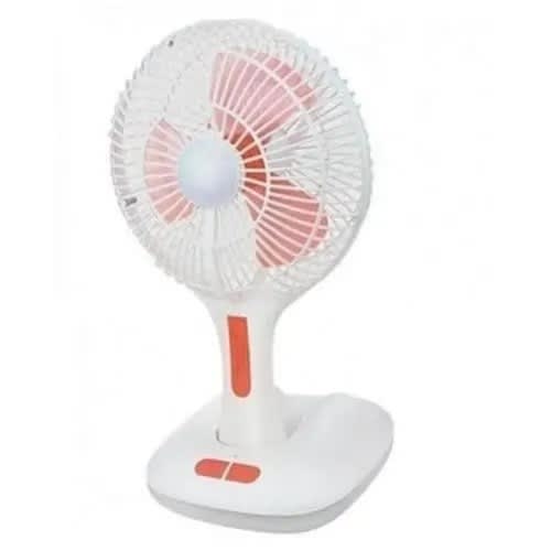 Rechargeable Table Fan With Led Light