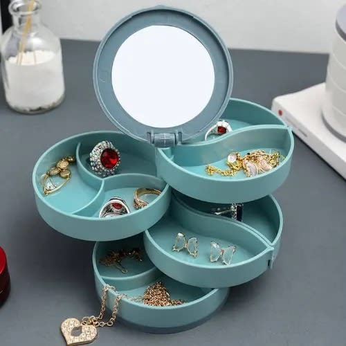 Rotating Jewelry Organizer Box