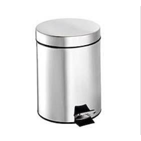 Soft Closing Waste Round Steel Bin Dust Bin - 5L