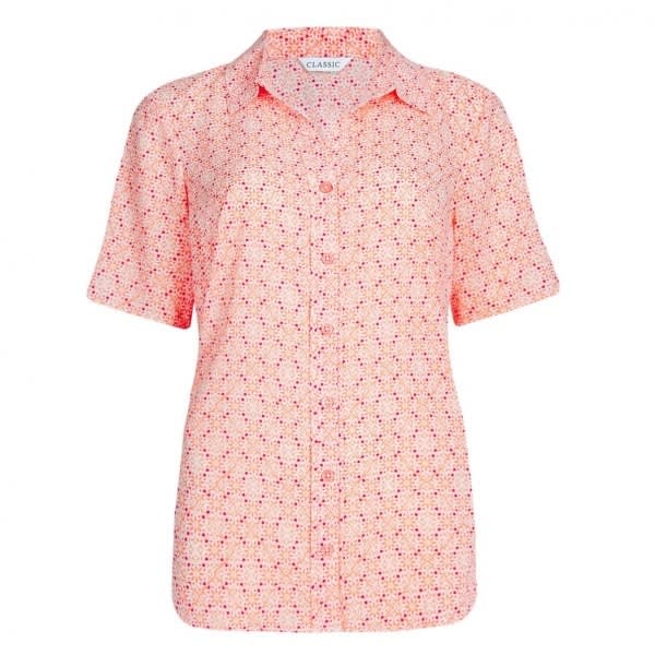 Classic Tile Print Short Sleeve Shirt