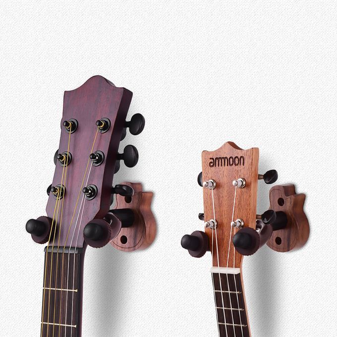 Guitar Hanger Wooden String Instrument Wall Mount Hook