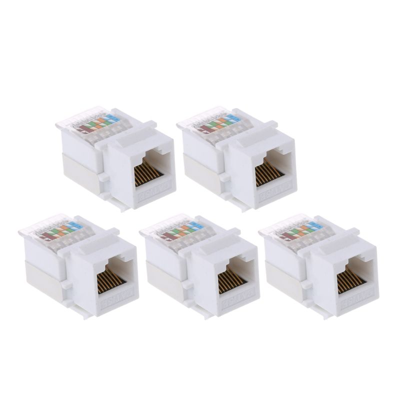 5pcs CAT5E UTP Network Module Tool-free RJ45 Connector
