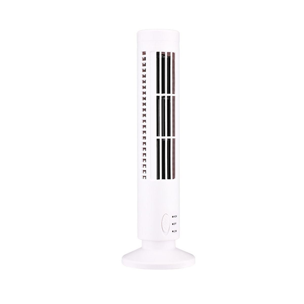 New USB Tower Fan less Fan Tower Electric Fan Mini Vertical Air Conditioner less Standing Fan White