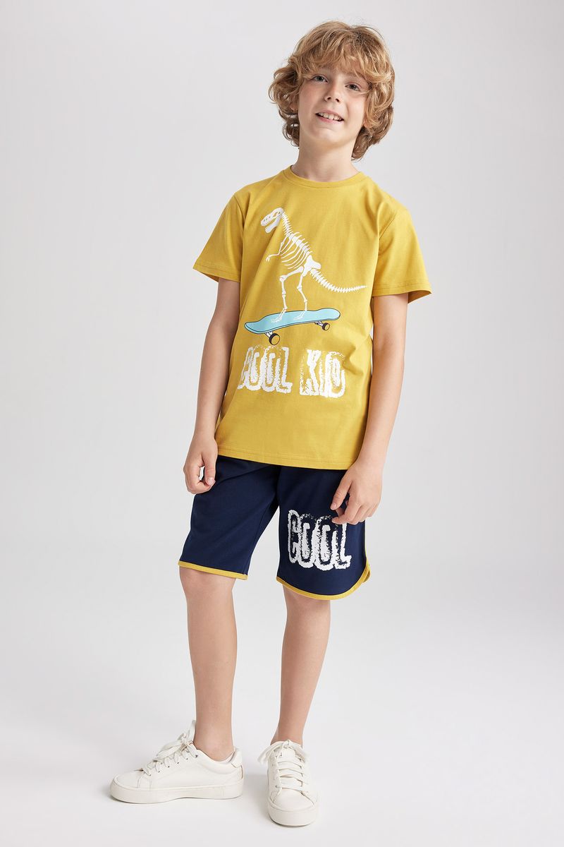 Boy Casual Knitted Set - Yellow