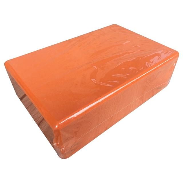 Gym Fitness Eva Fome Roller Yoga Cork Block Pilates Orange