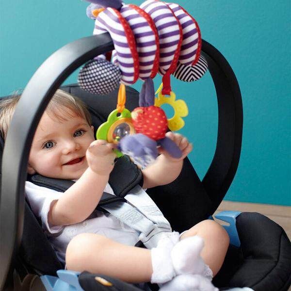 Cute Infant Baby Hanging Doll Bed Stroller Car Seat Play Travel Build-in Bell
