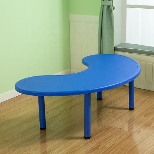 Half-moon Classroom Activities Nursery Table With Adjustable Leg