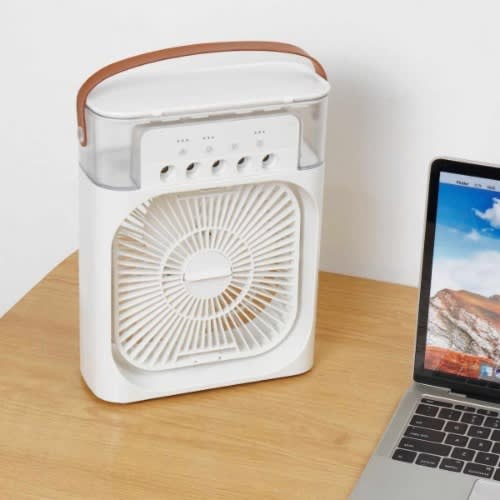 Usb Led Night Light + Air Cooler Fan - 7 Colors