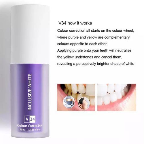 V34 Colour Corrector-Teeth Whitenning Solution