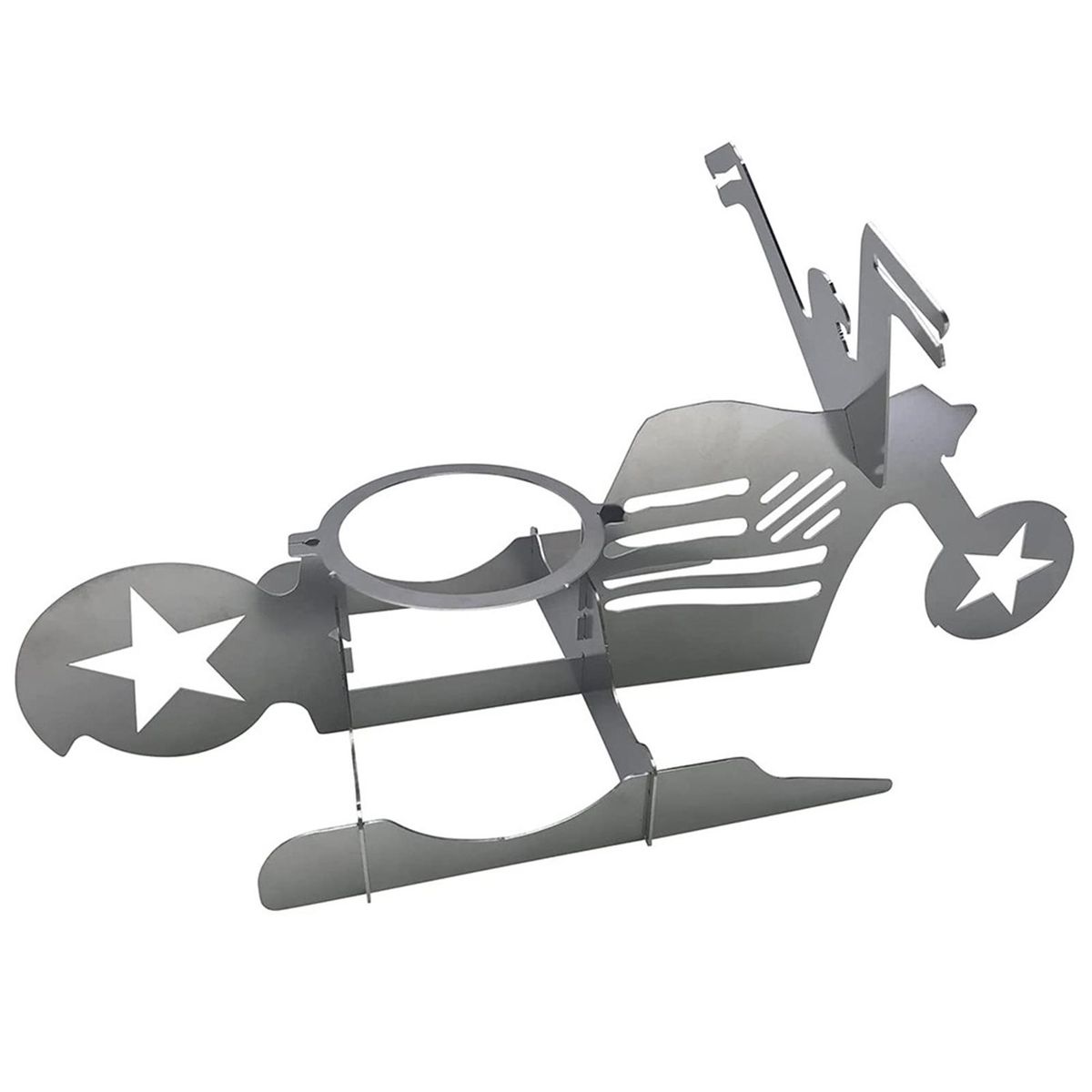 BBQ Chicken Stand Beer Funny Motorcycle Stainless Steel Rack Tool Roast Chicken Rack Grill Roast Rack