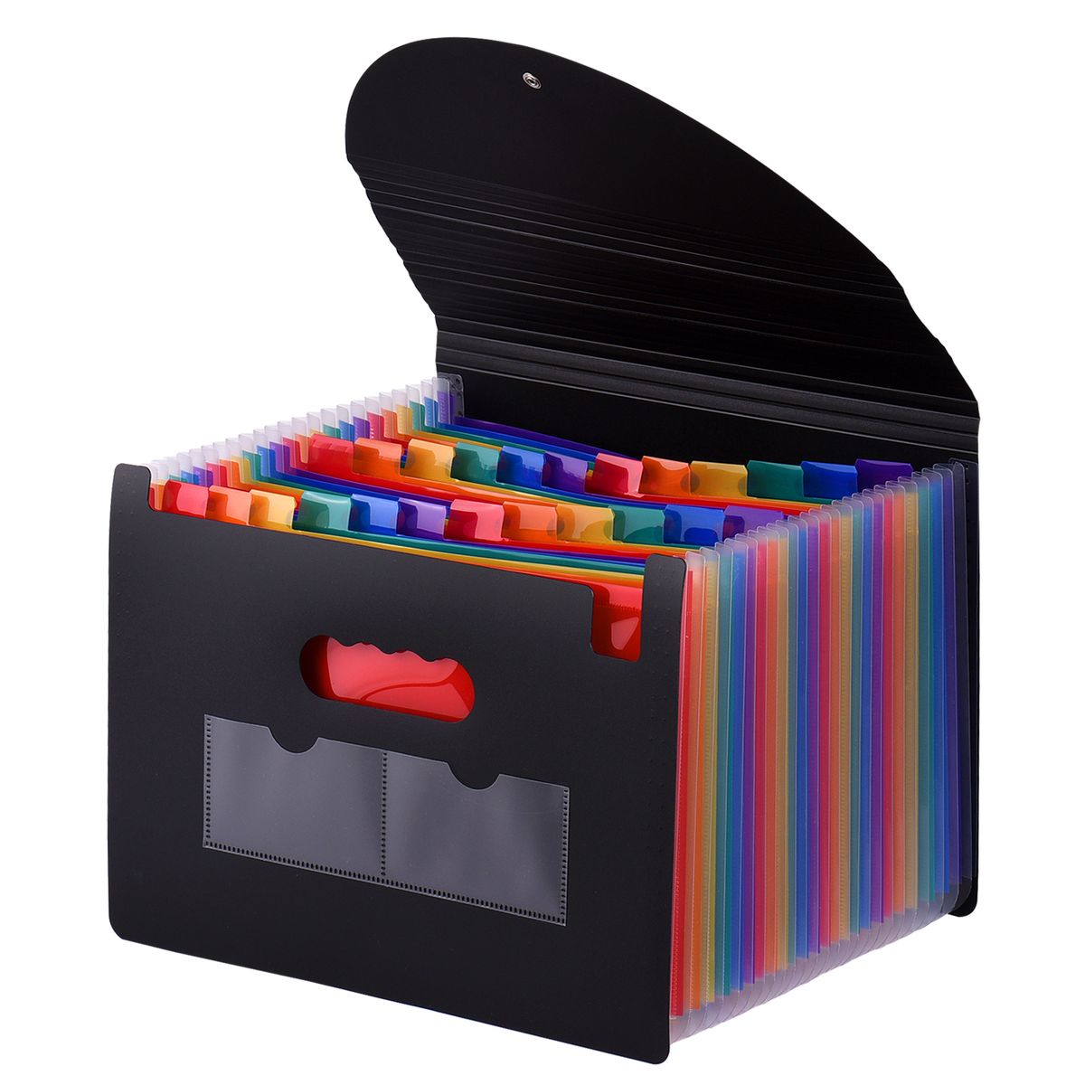 24 Pockets Expanding File Folder With Cover Accordian File
