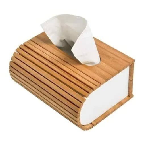 Modern Wooden Bamboo Tissue Box