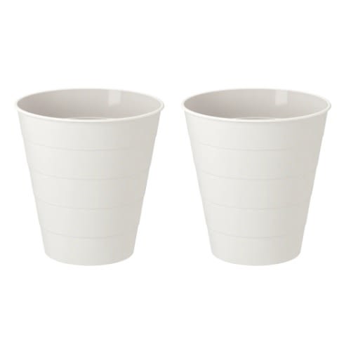Fniss Waste Bin-  10 Litre X2 - White