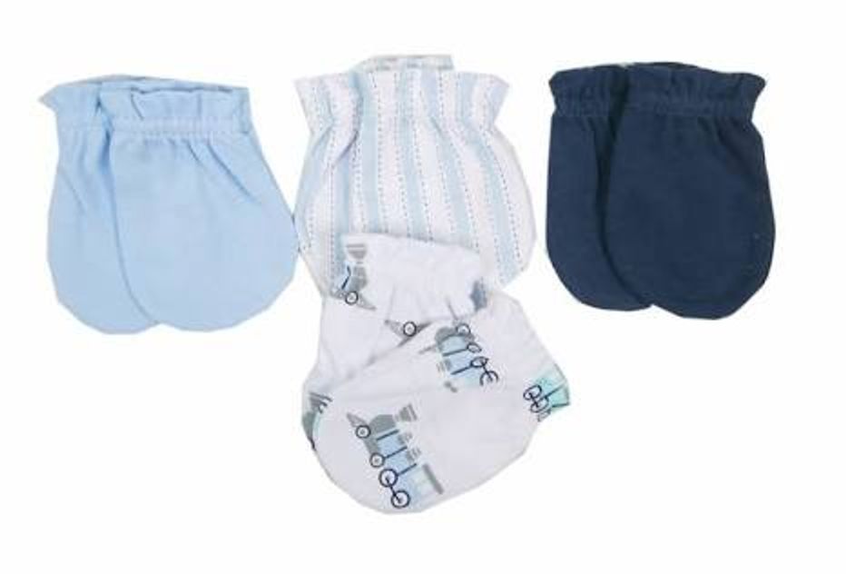 Boys 4 Pack Scratch Mittens