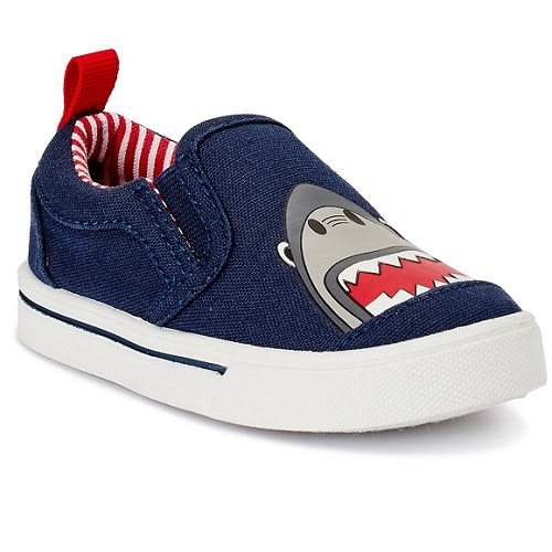 Infant Baby Boys Shark Canvas Sneakers