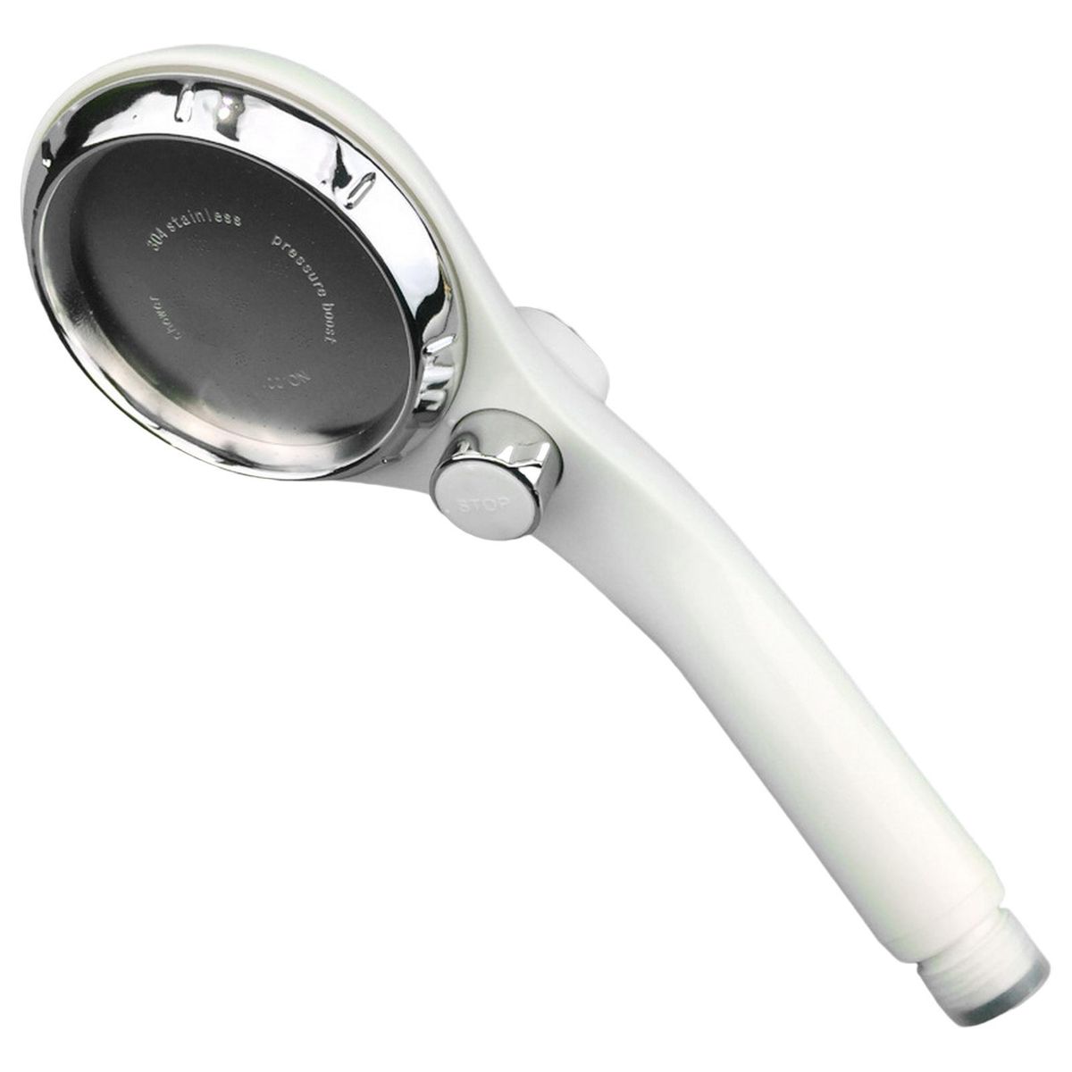 Shower Spray Nozzle Portable Bathroom Pressurized Shower Nozzle Silver