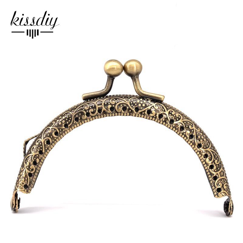 10 Pcs/lot 8.5cm 5  Metal Purse Frame Kiss Clasp Handle For Bag Sewing Craft Tailor Sewer