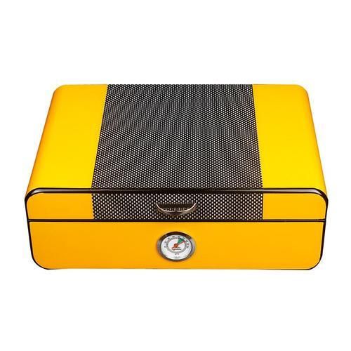 Spanish Cedar High Gloss Carbon Fiber Cigar Humidor Cigarettes Box Desk Accessories Gadget For Men