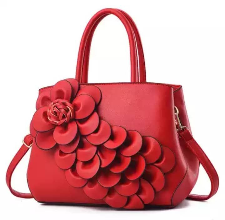 A Cute Ladies Hand And Shoulder Bag- Red