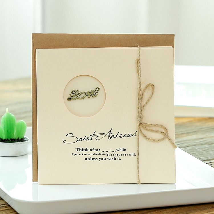 10-Pack Vintage Cowhide Envelope Holiday Cards